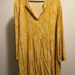 Old Navy Golden Floral Dress